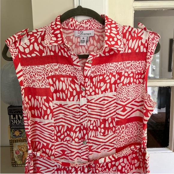 EY Boutique Women’s Sleeveless Linen Dress - Picture 4 of 9